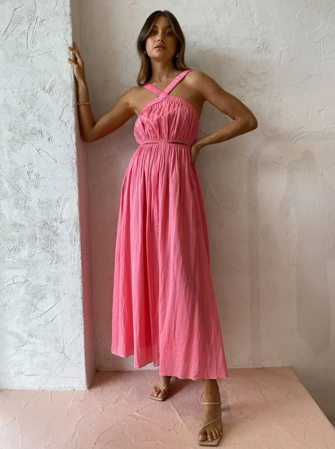 Steele Mirage Dress Pink Size 8 for rent on The Volte - main image