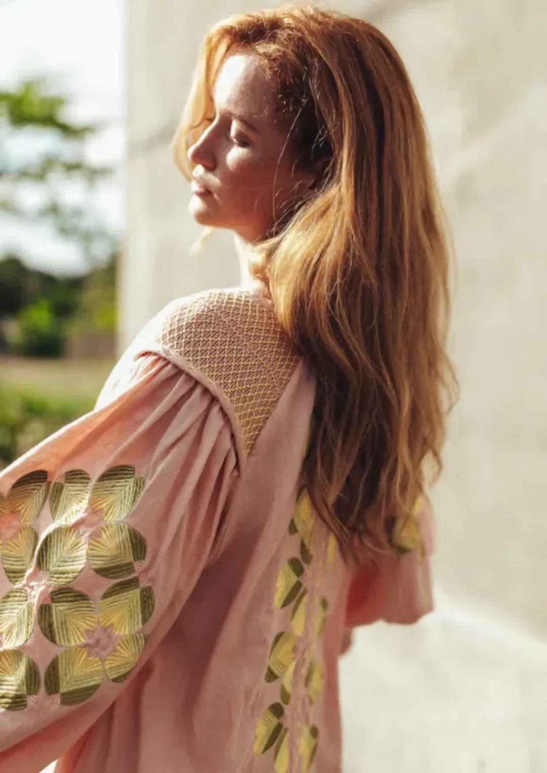 Innika Choo Sir Kulksware Pink Midi Smock Dress Print One Size  for rent on The Volte - main image