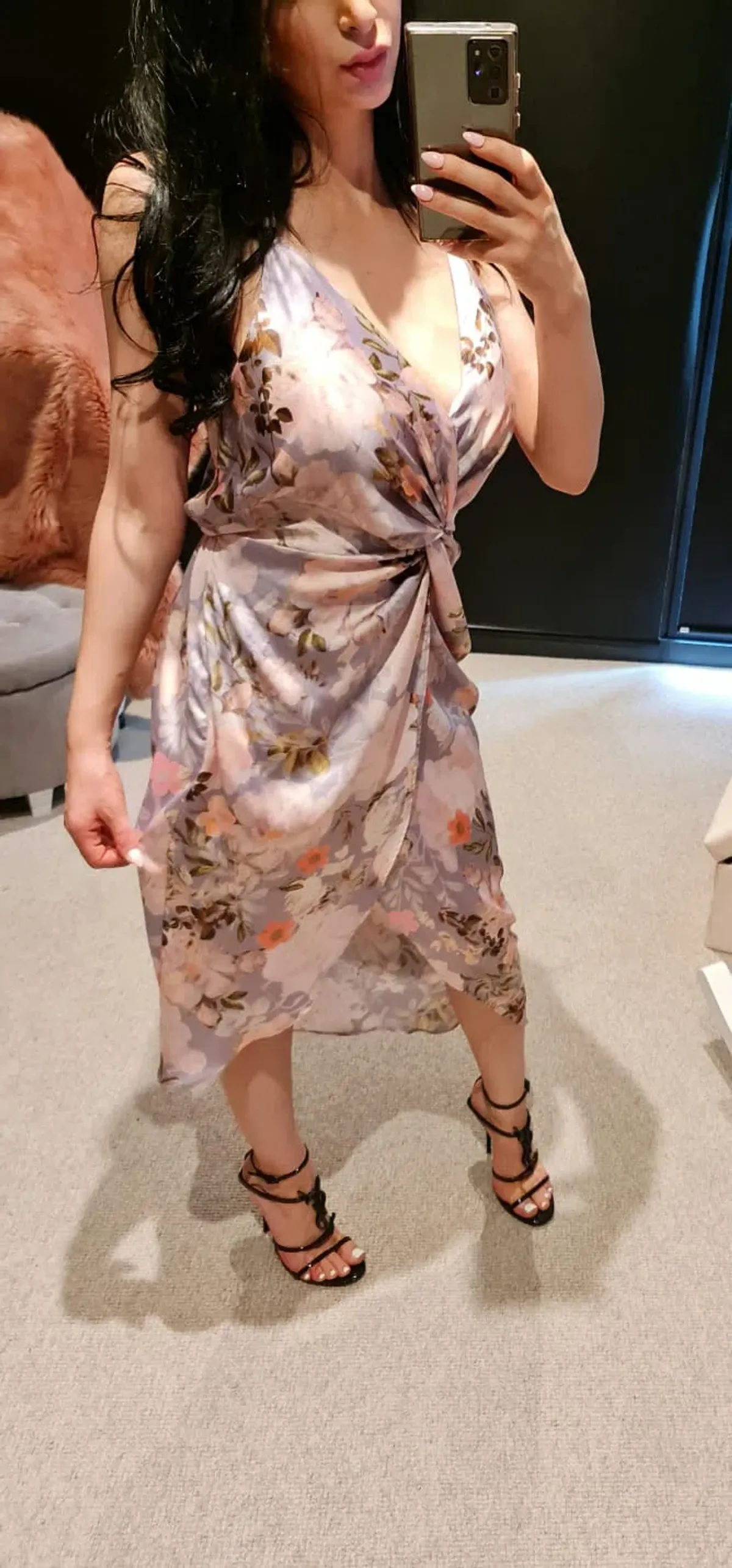 Sheike Floral Midi Dress Print Size 6 for rent on The Volte - main image
