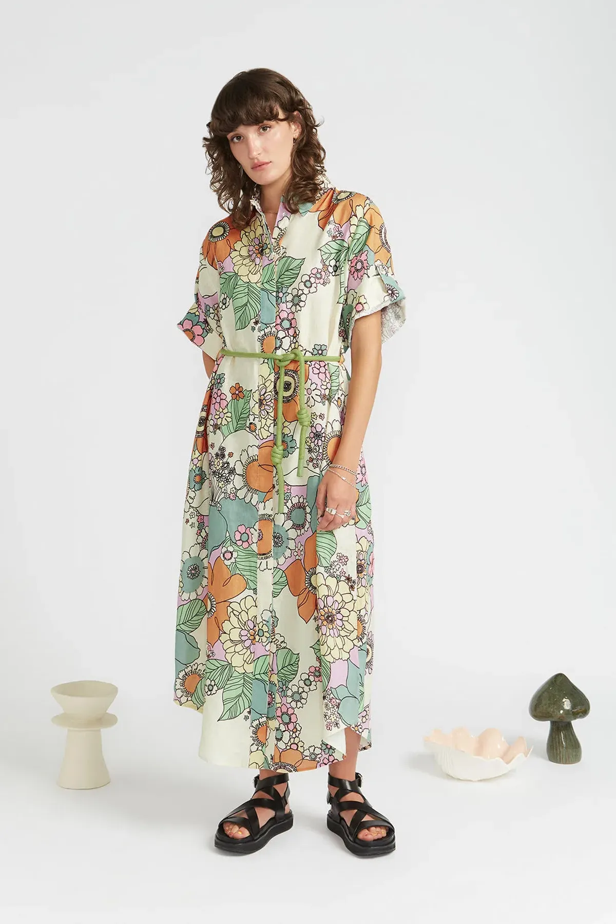 Alemais Farrah Shirtdress Print Size 6 for rent on The Volte - main image