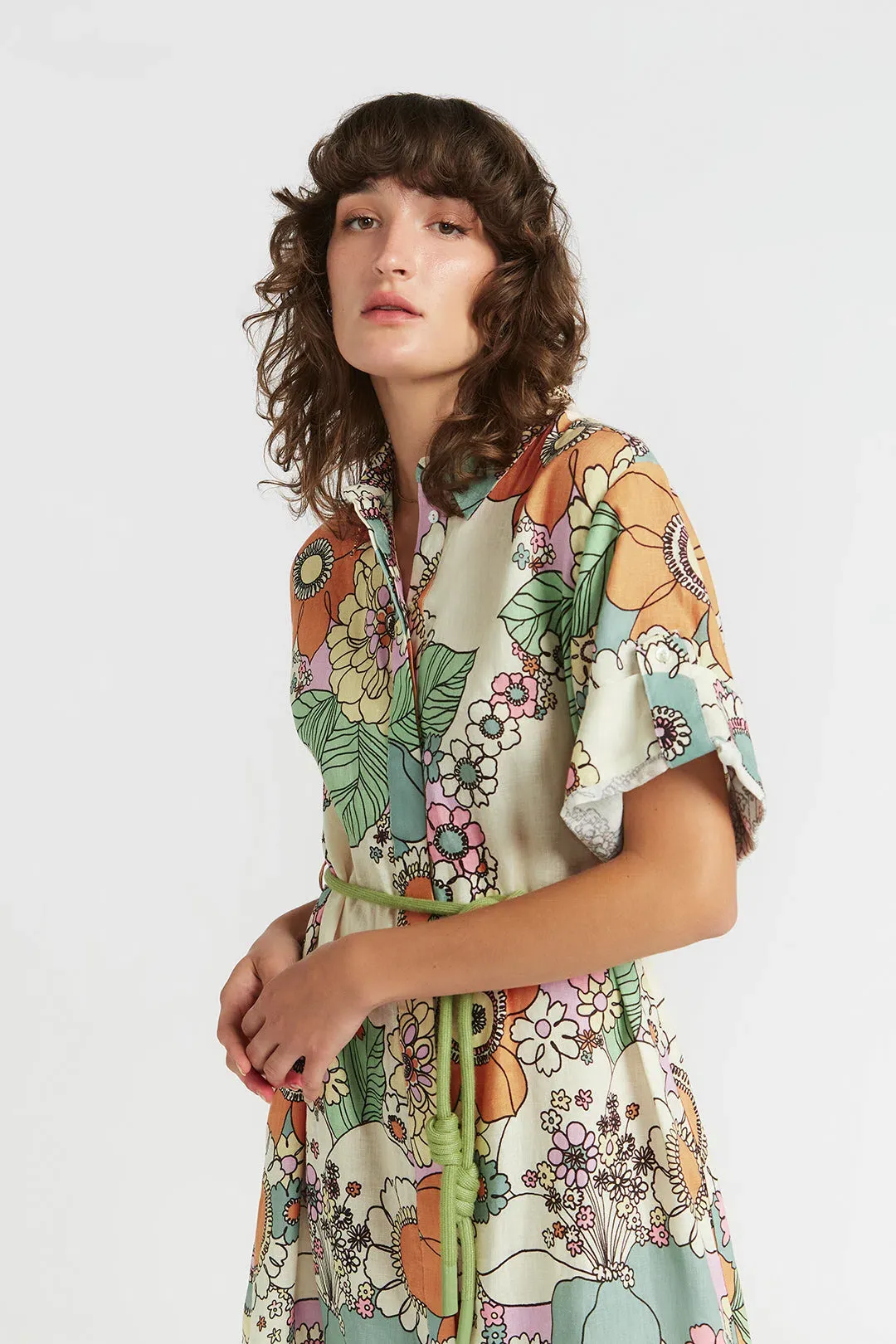 Alemais Farrah Shirtdress Print Size 6 for rent on The Volte - main image