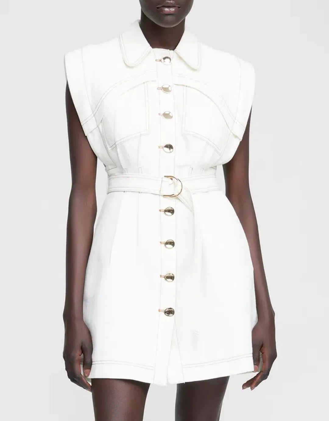 Acler Westcroft Dress White Size 8 for rent on The Volte - main image