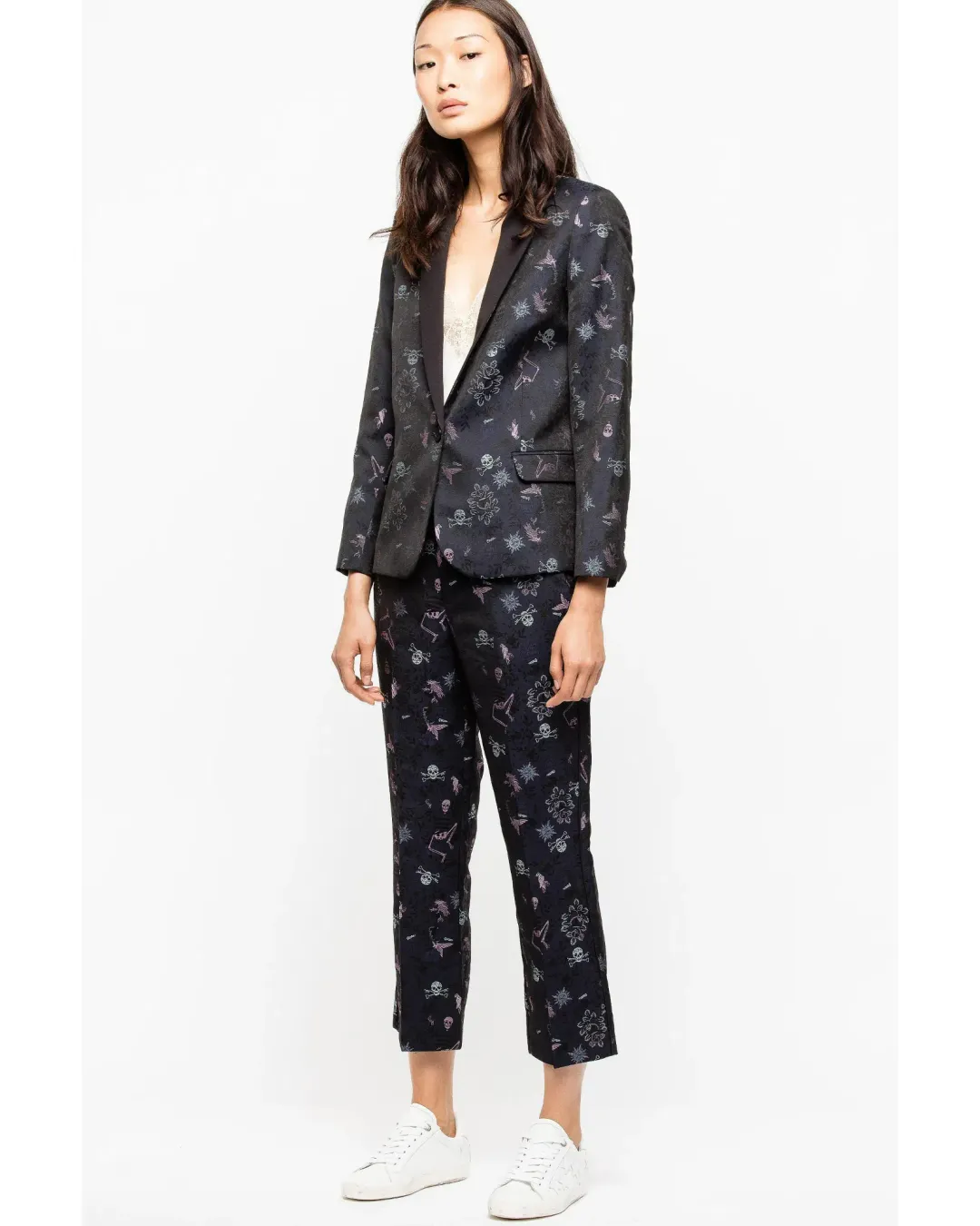 Zadig & Voltaire Pants Victor Jac Tattoo Print Size AU 8 for rent on The Volte - main image