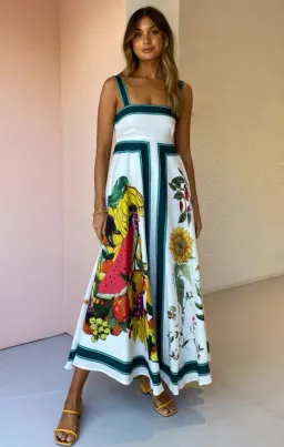 Alemais Frutta Midi Sundress Print Size 12  for rent on The Volte - image 1
