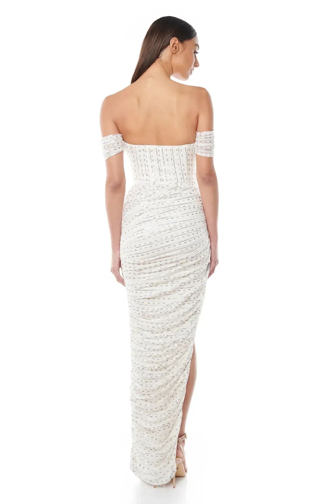 Eliya The Label Genevieve Gown White Size 10 for rent on The Volte - main image