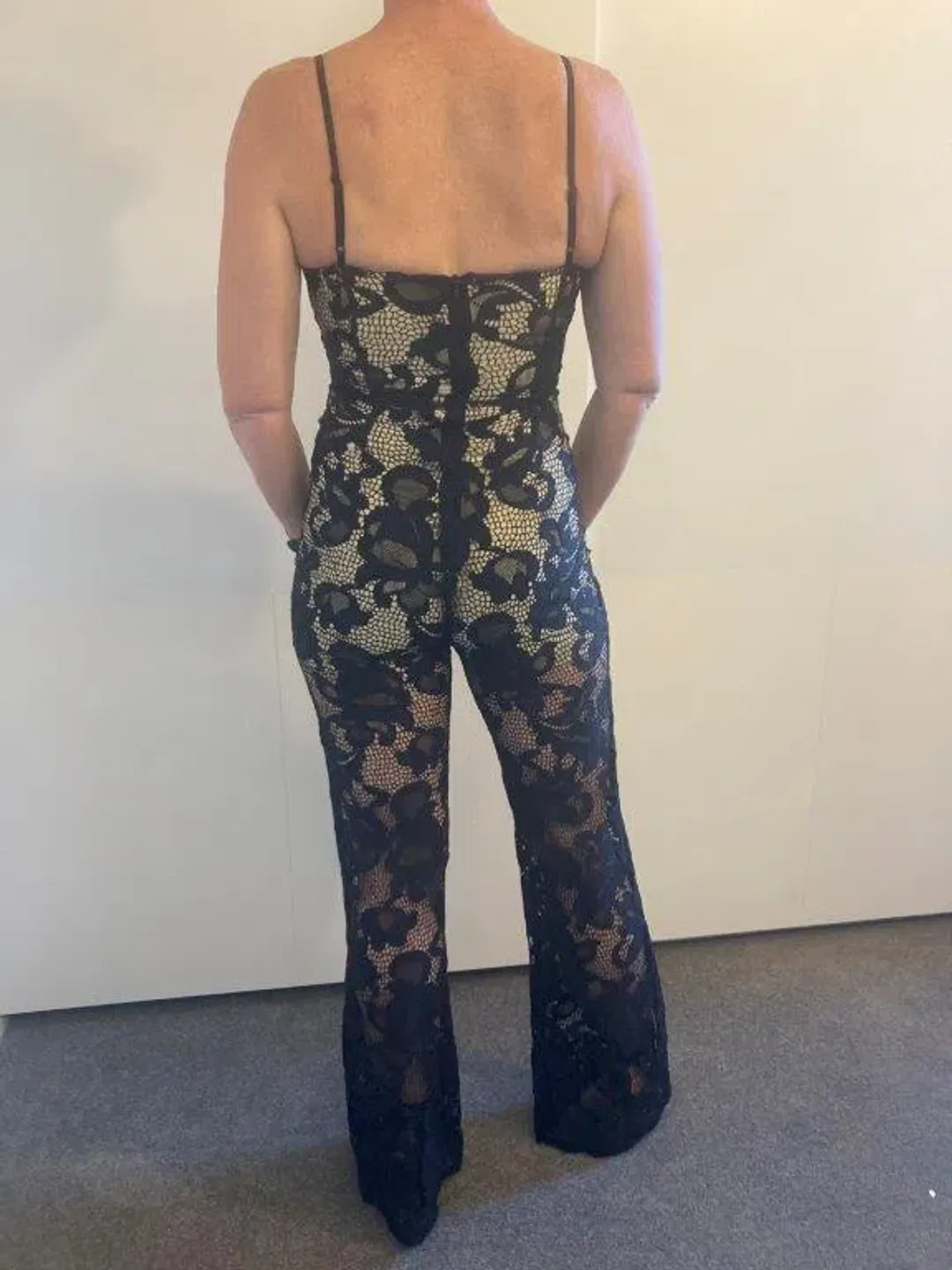 Winona Queen of Lack Jumpsuit Lace Size 8 for rent on The Volte - main image
