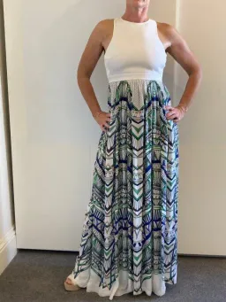 Sass & Bide The Sun Stretch Maxi Dress Print Size 10 for rent on The Volte - image 2