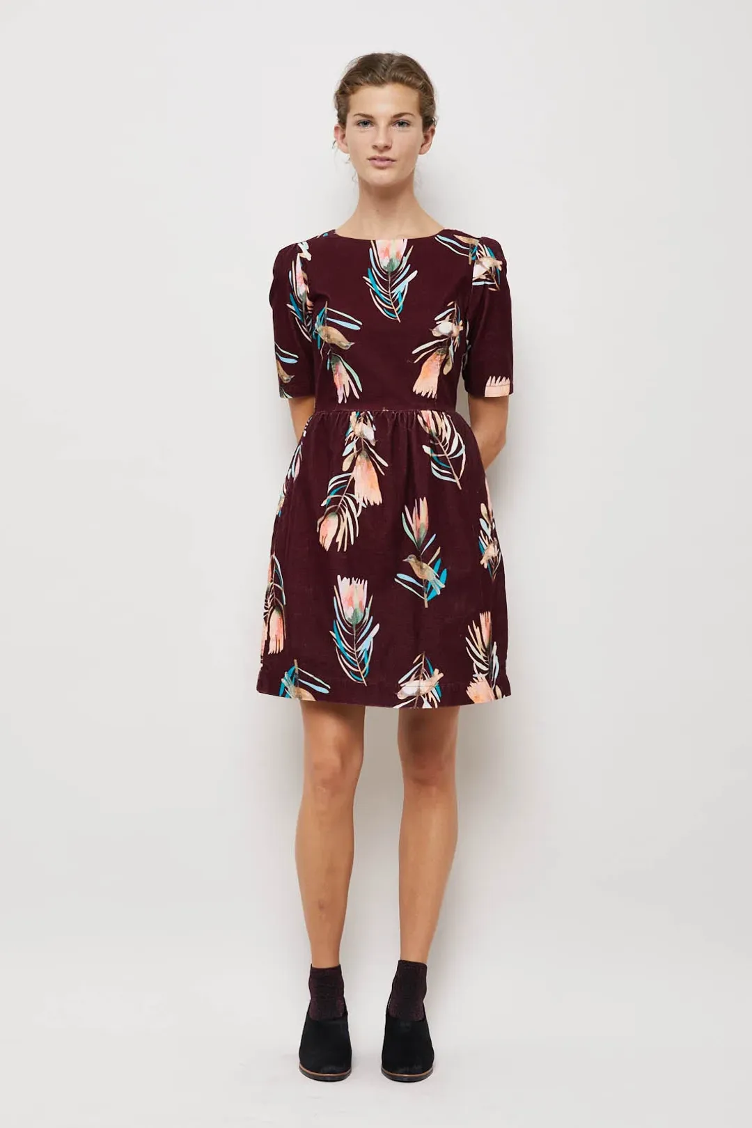 Gorman Sugar Bush Cord Dress Print Size 8 for rent on The Volte - main image