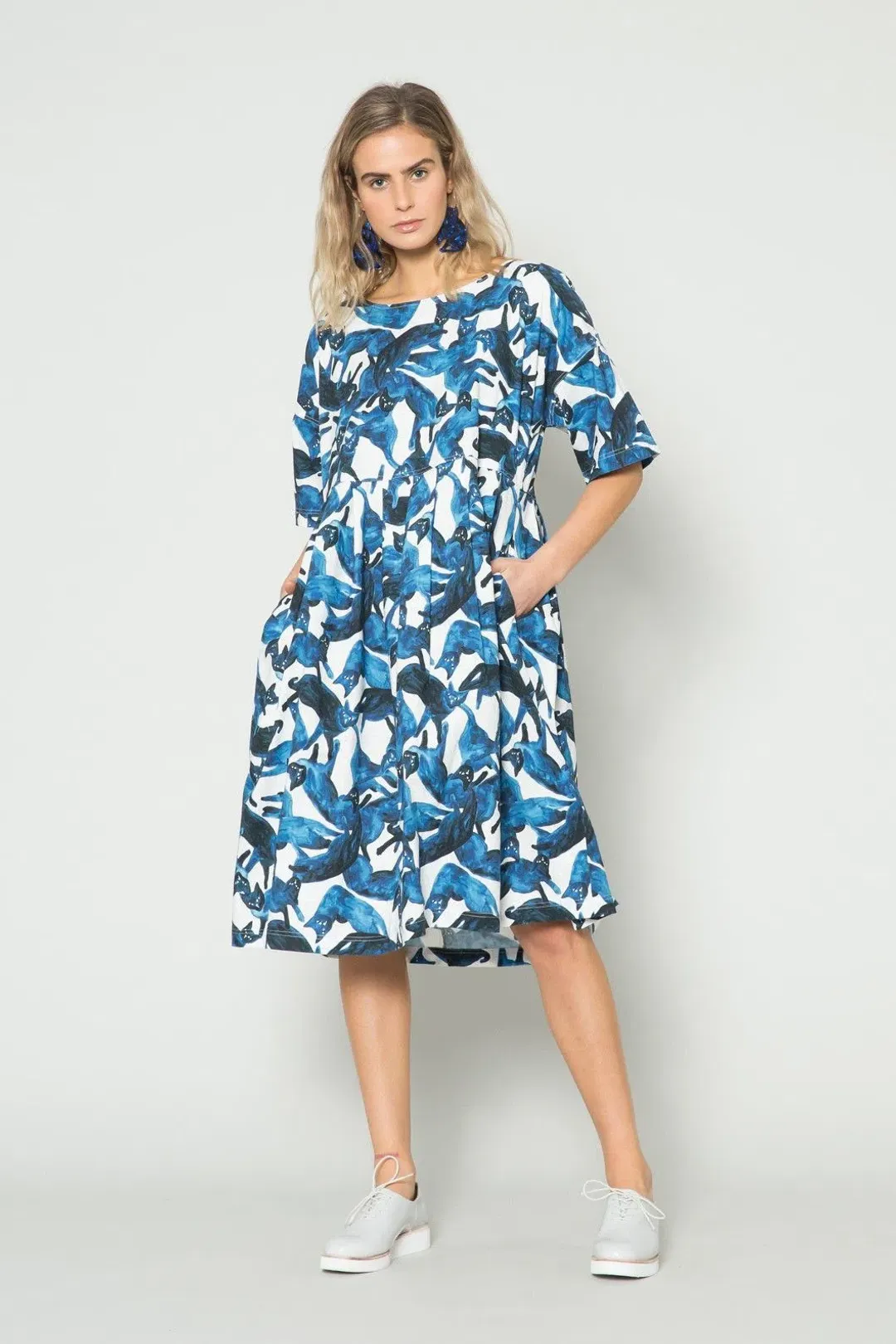 Gorman Cat Cafe Smock dress 6 for rent on The Volte - main image