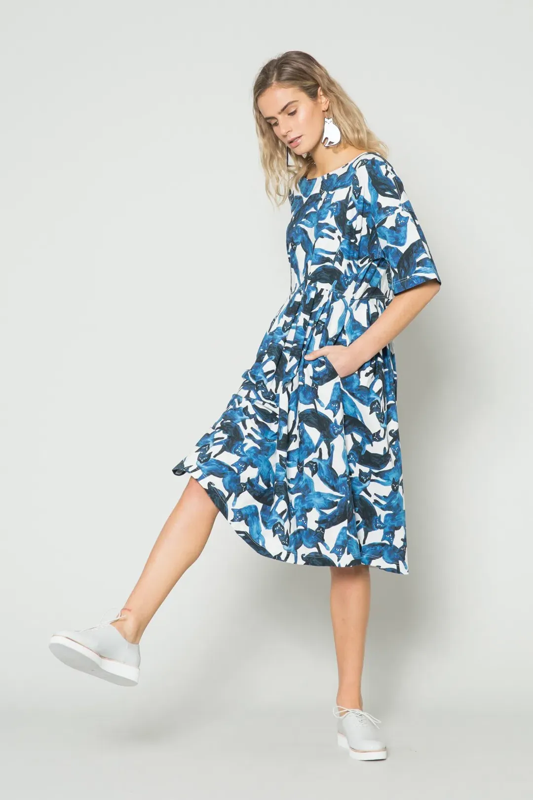 Gorman Cat Cafe Smock dress 6 for rent on The Volte - main image