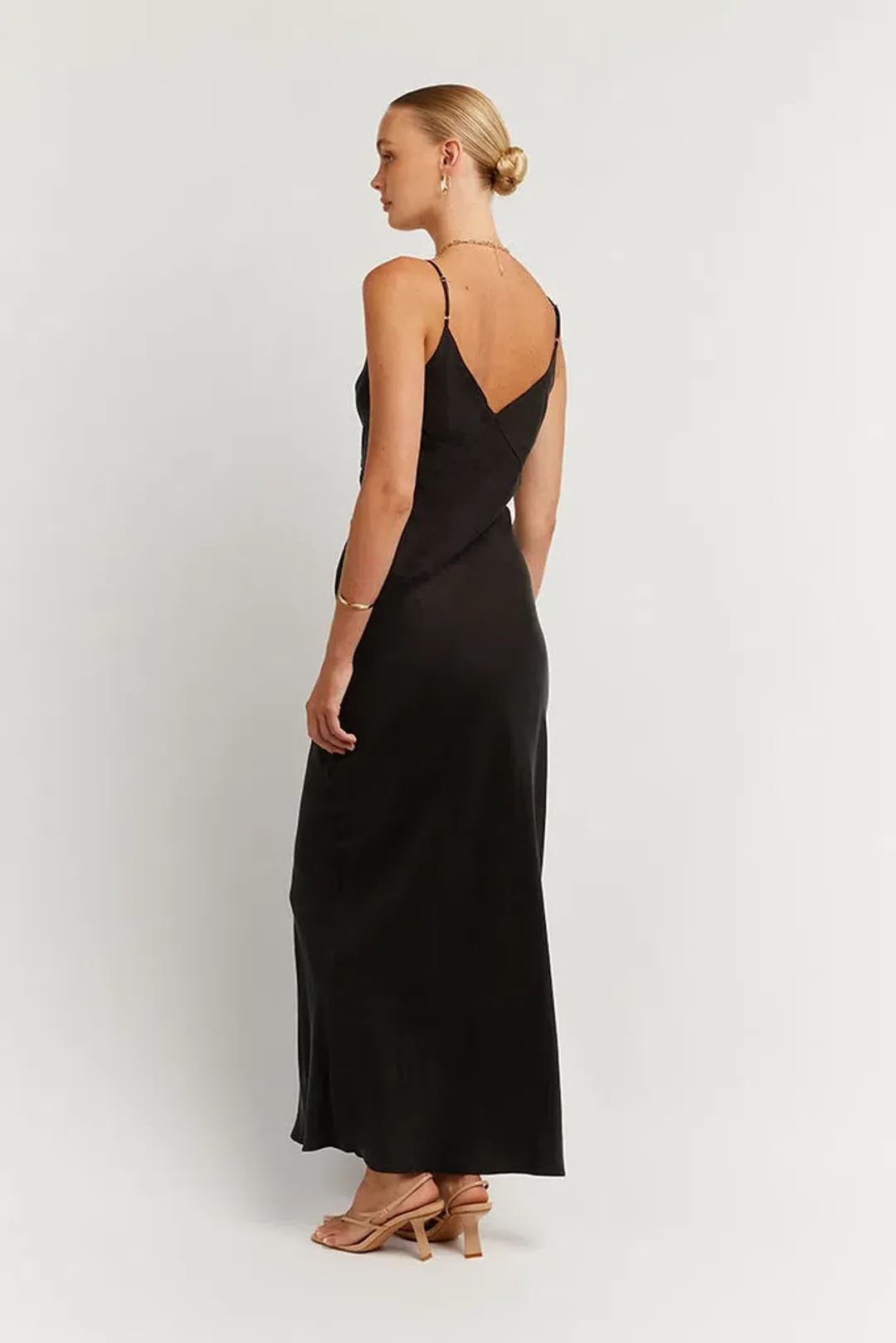 Dissh Pelly Slip Midi Dress Black Size XL for rent on The Volte - main image