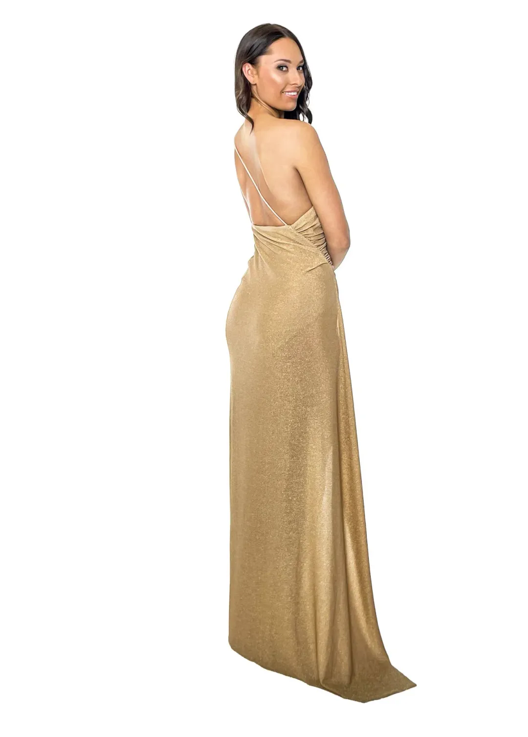 Lexi Bahari Dress Gold Size 8 for rent on The Volte - main image