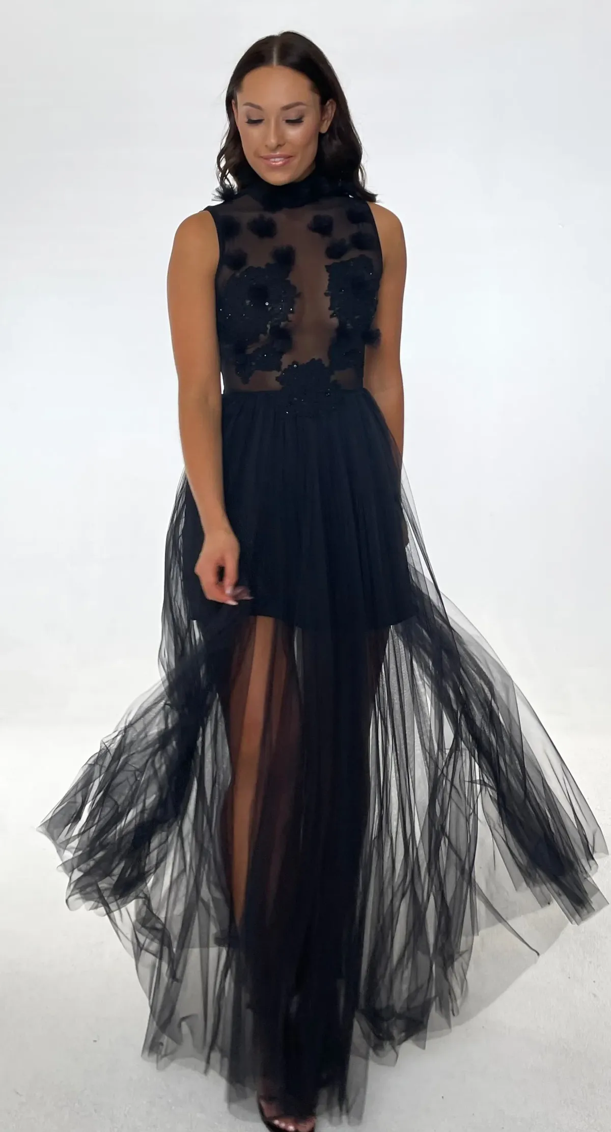 Jonte Dreamer Gown Black Size 6 for rent on The Volte - main image