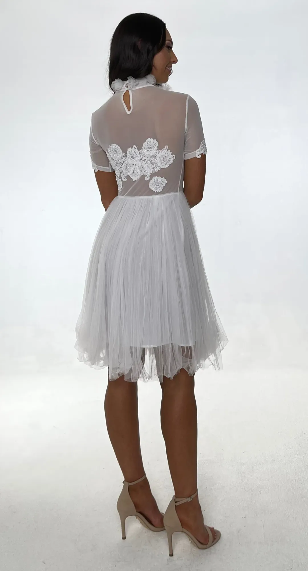 Jonte Dreamer Lace Dress White Size 10  for rent on The Volte - main image