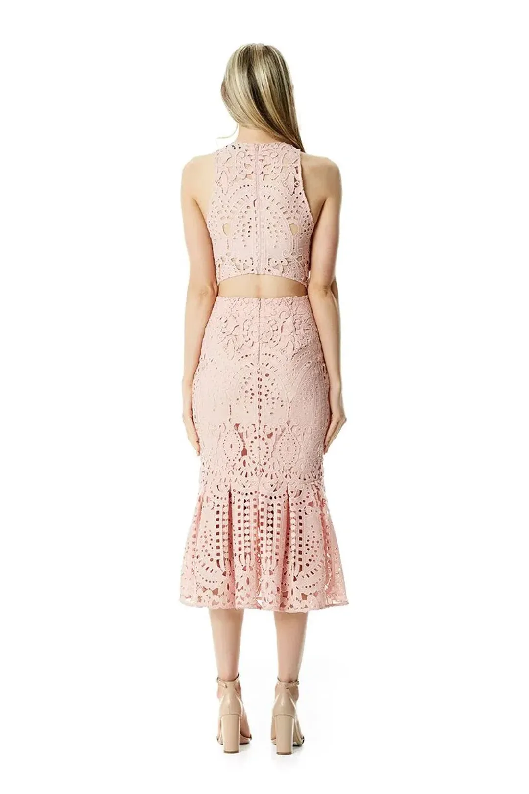 Lover Harmony Cut Out Dress Pink Size 10 for rent on The Volte - main image