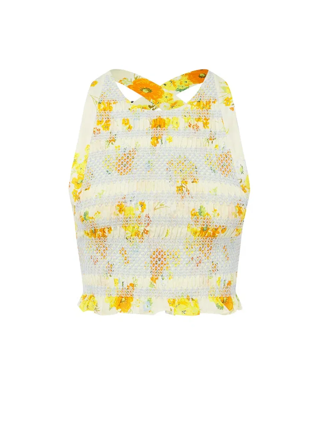 Alice McCall The Cinnamon Girl Crop Top Print Size 8 for rent on The Volte - main image