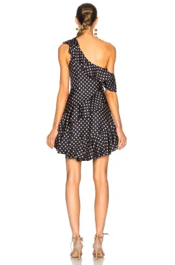 Zimmermann Rife Flounce Mini Dress Navy/Mustard Print Size 6 for rent on The Volte - image 3