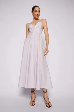 Scanlan Theodore Parachute Cotton Strappy Dress in Lilac Purple Size 6  for rent on The Volte - image 2