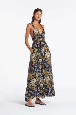Sir the Label Lilian V Neck Gown Print Size 8 for rent on The Volte - image 1