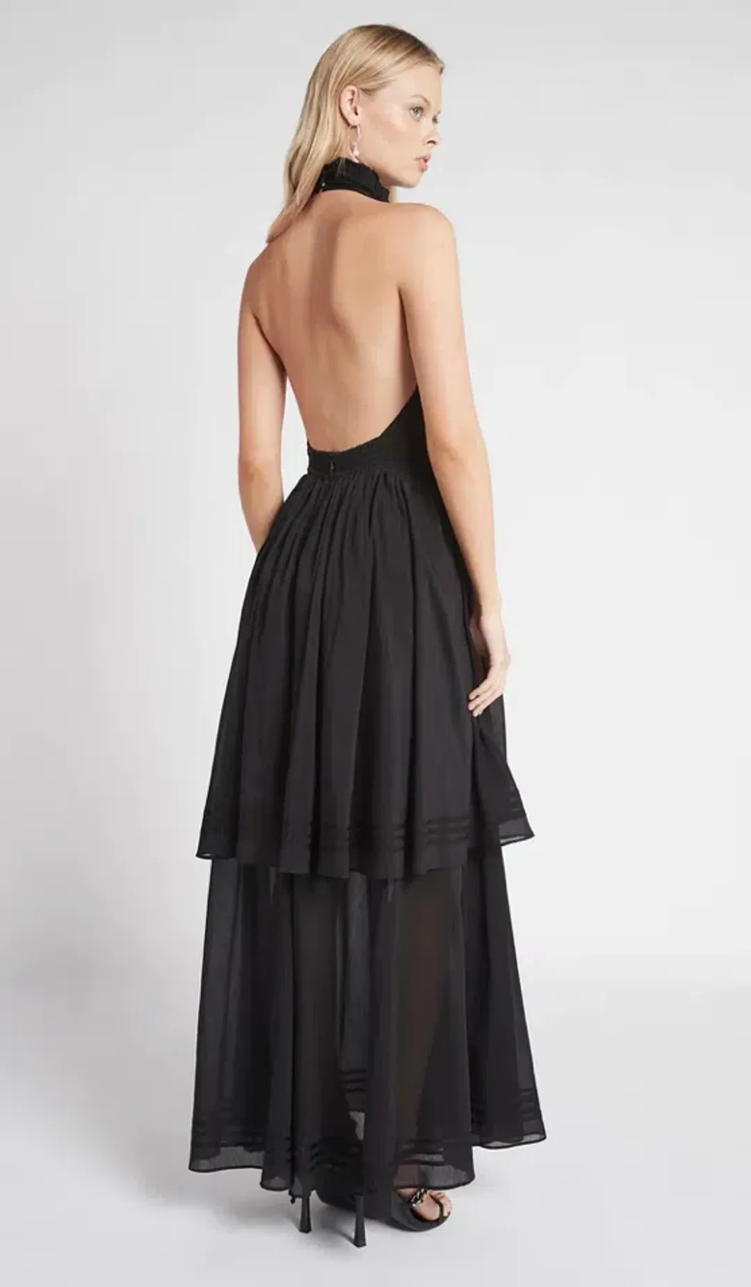 Aje Bungalow Sienna Dress Black Size 12 for rent on The Volte - main image