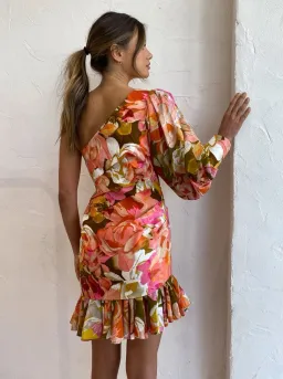 Acler Lawson Dress Pink Bouquet Size 6 for rent on The Volte - image 4