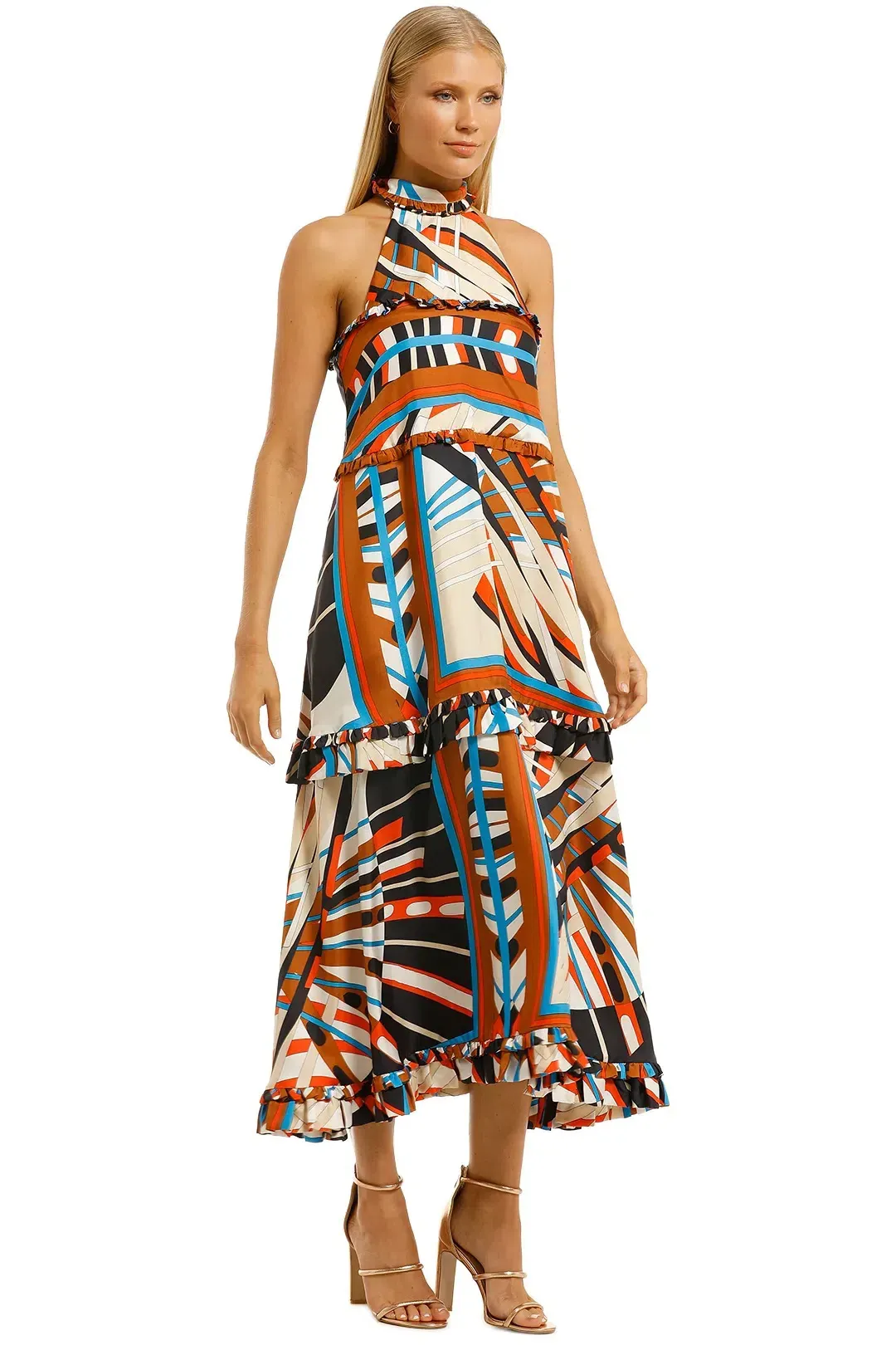 Scanlan Theodore Geometric Dress Print Size 8 for rent on The Volte - main image