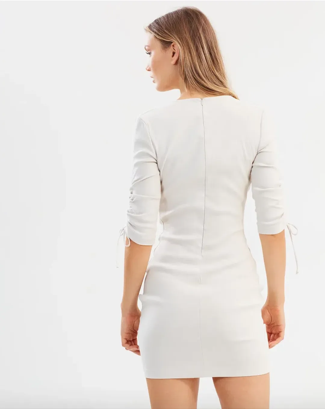 Bec & Bridge Superbe Ruffle Mini Dress Cream Size 8 for rent on The Volte - main image