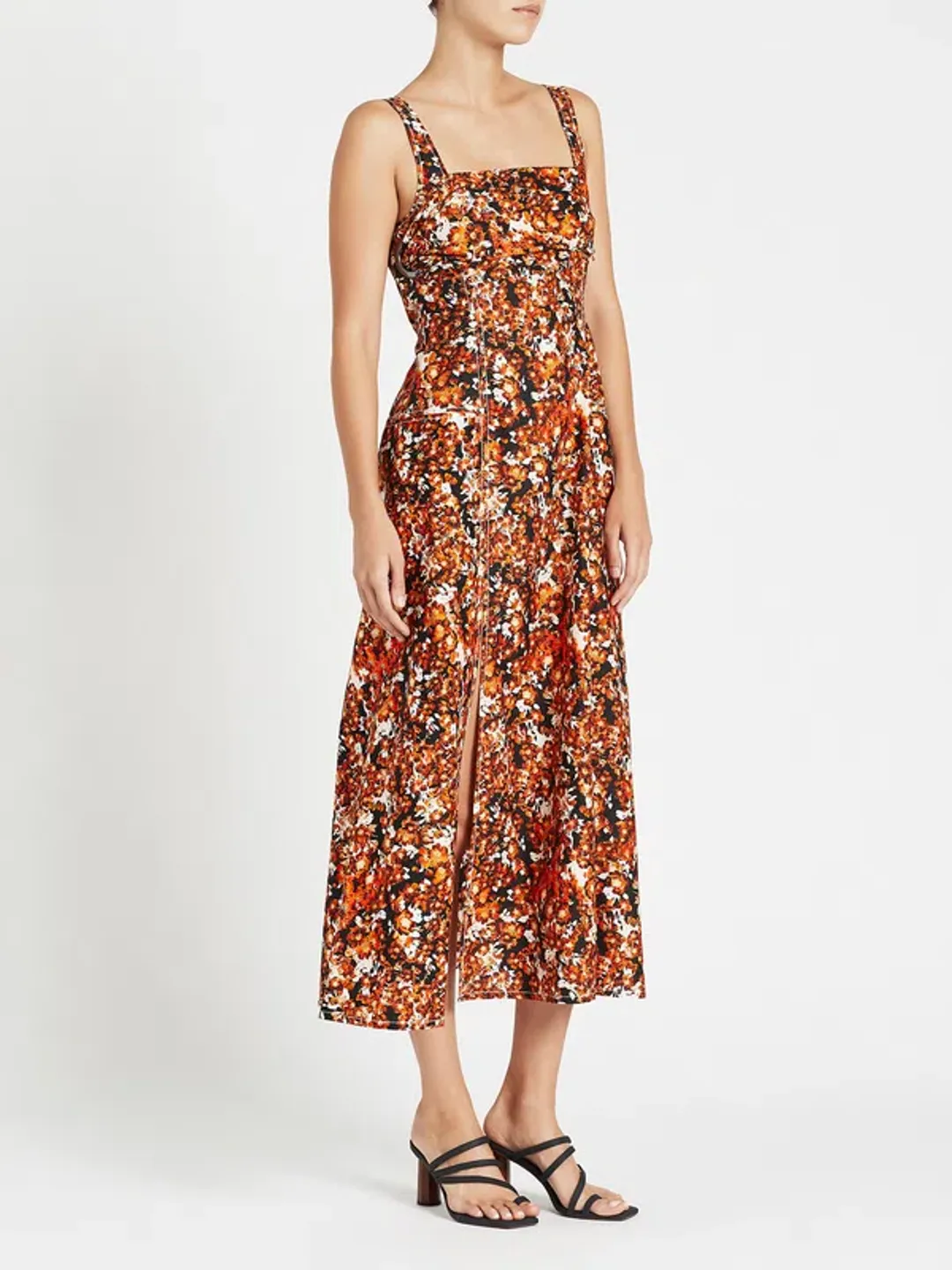 Camilla and Marc Asterid Midi Dress Print Size 10  for rent on The Volte - main image