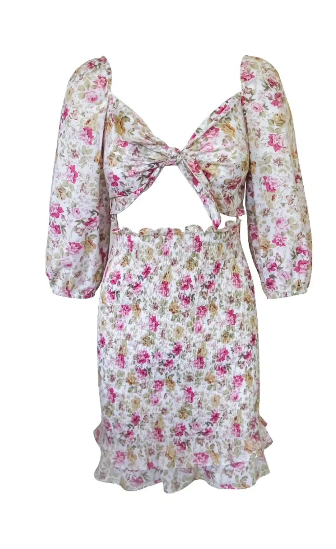 Winona Florence Tie Front Dress Print Size 8 for rent on The Volte - main image