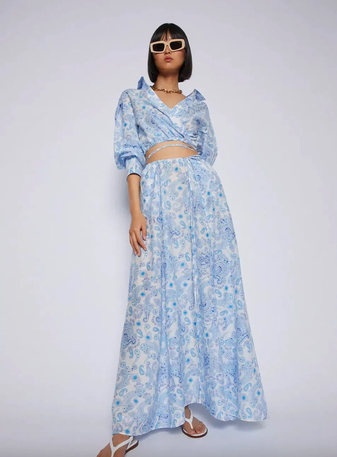 Scanlan Theodore Aztex Paisley Set Blue Size 6 for rent on The Volte - main image