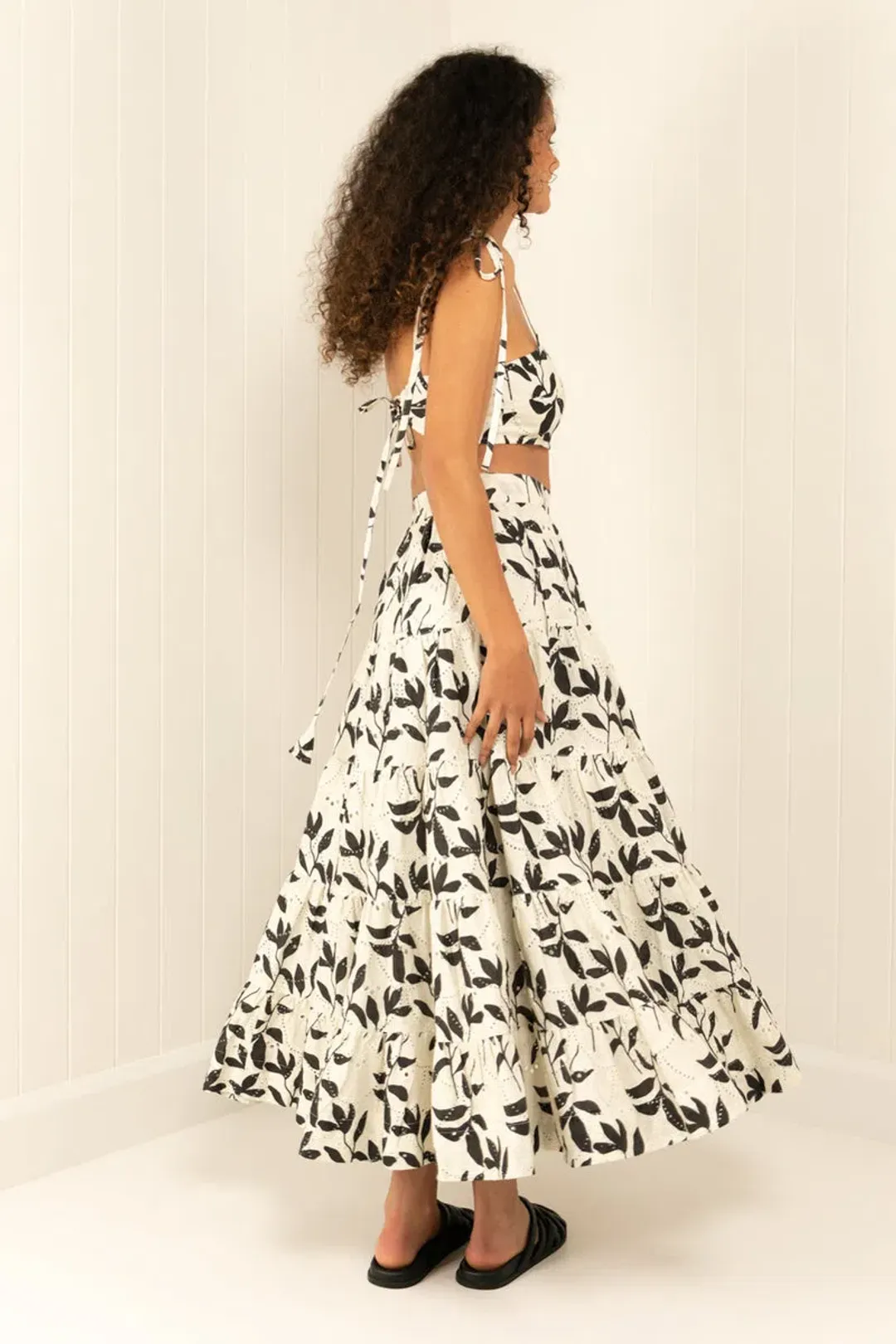 Palm Noosa Happy Hour Crop and Skirt Set Print Size 6 for rent on The Volte - main image