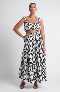 Sheike Heartbreaker Set Top & Skirt Print Size 10 and 8 for rent on The Volte - image 1