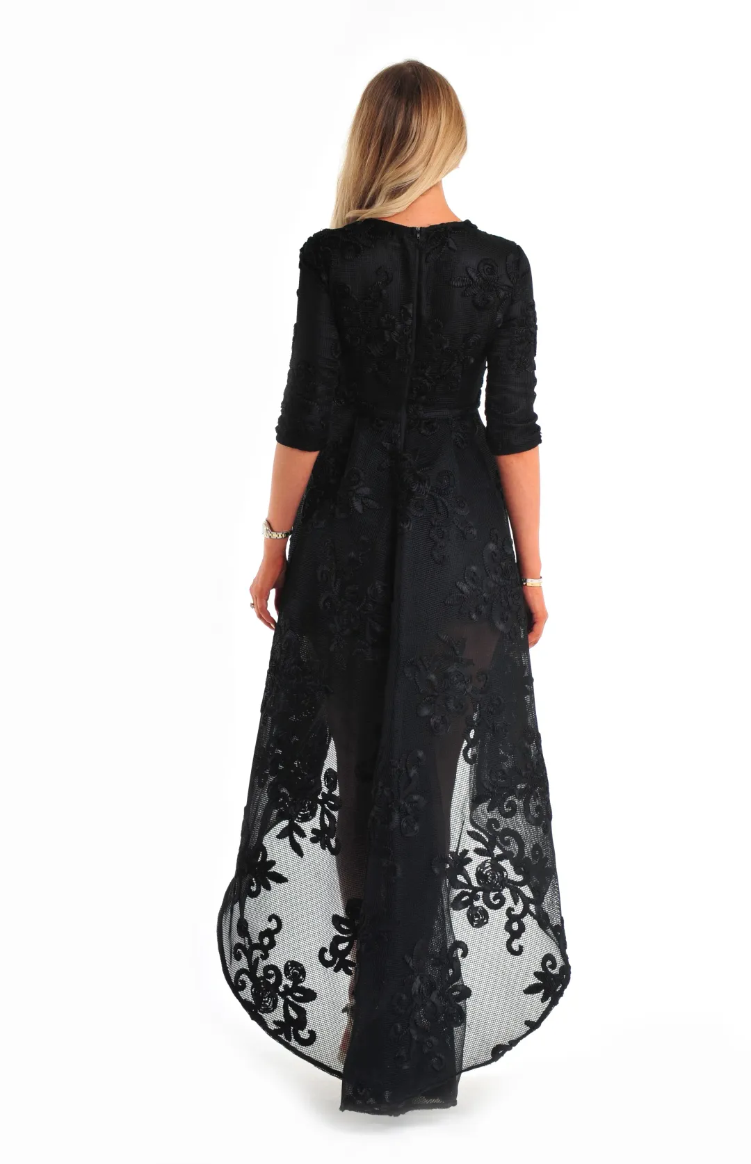 Asilio Prisoner Queen Dress Black Size 10 for rent on The Volte - main image
