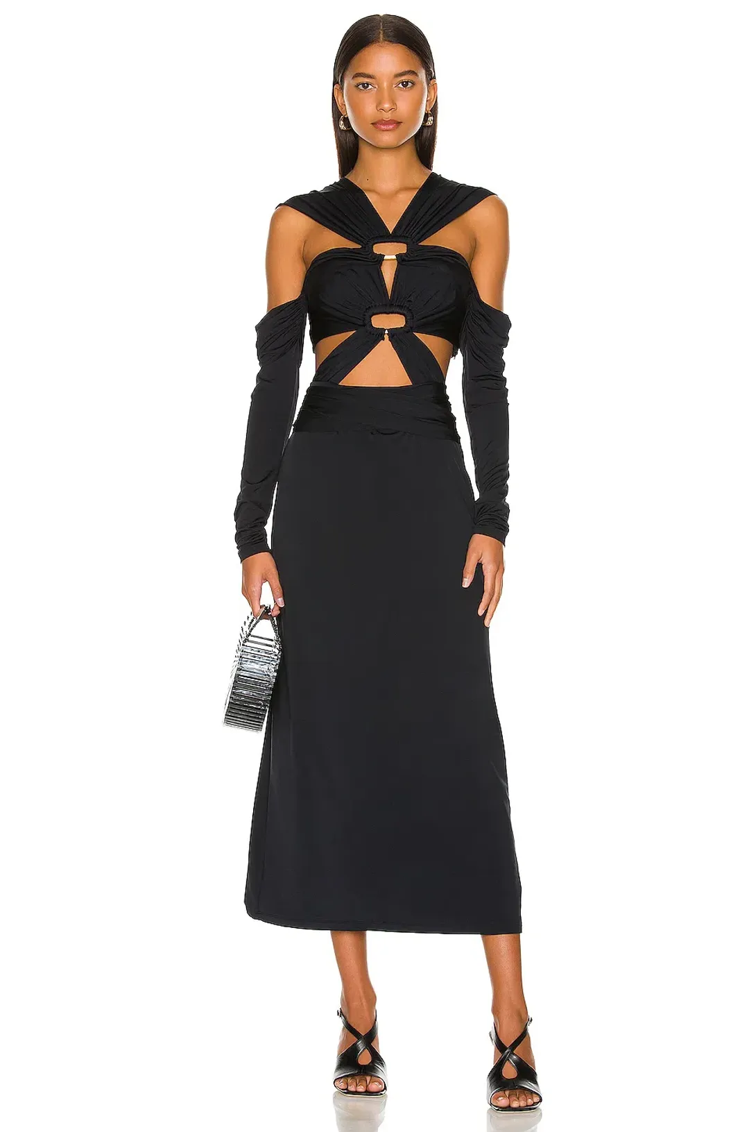 Cult Gaia Marisol Dress in Black Size 6 for rent on The Volte - main image