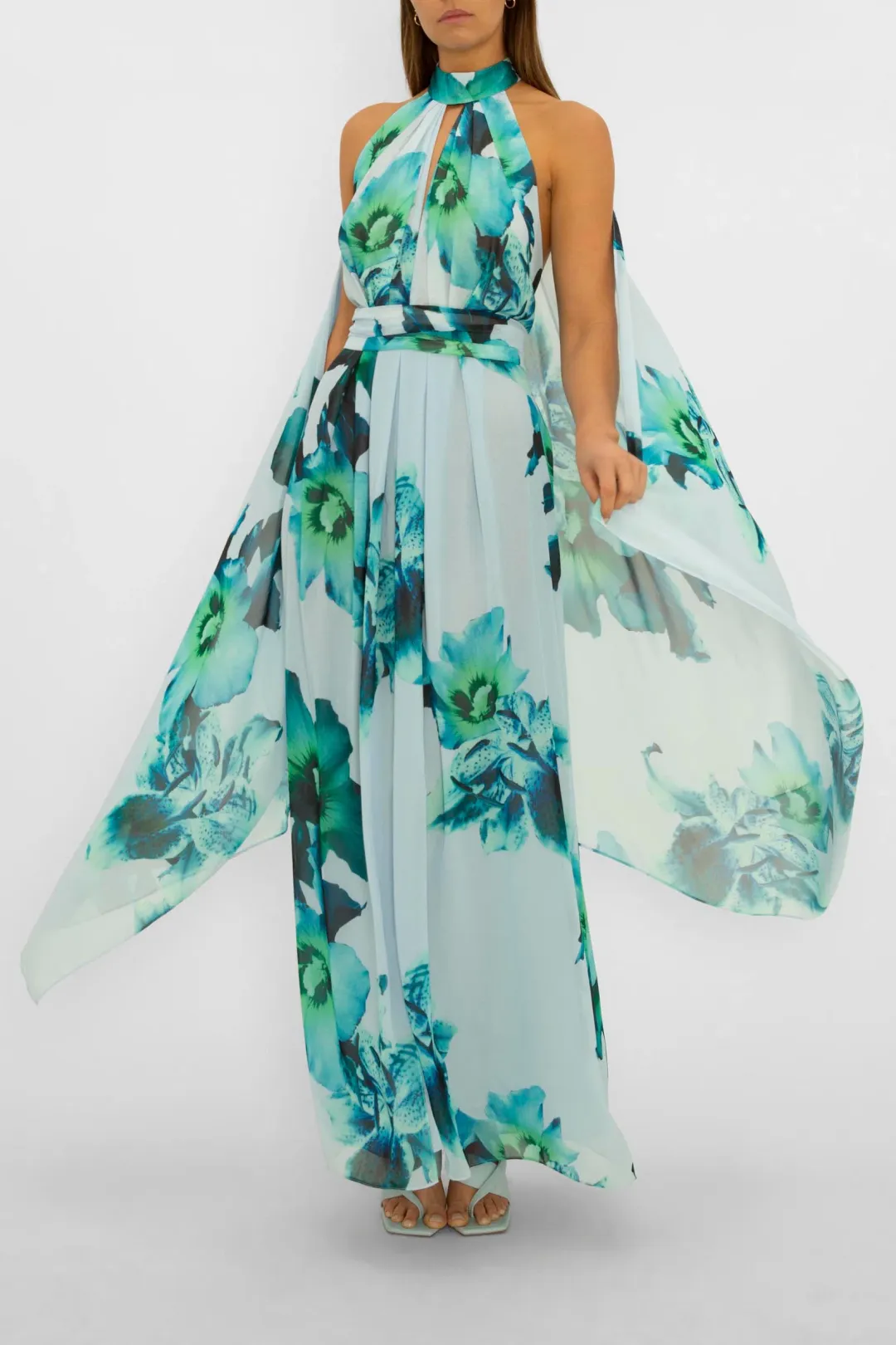 Carla Zampatti Blue Mid Summer Night's Dream Gown Size 8 for rent on The Volte - main image