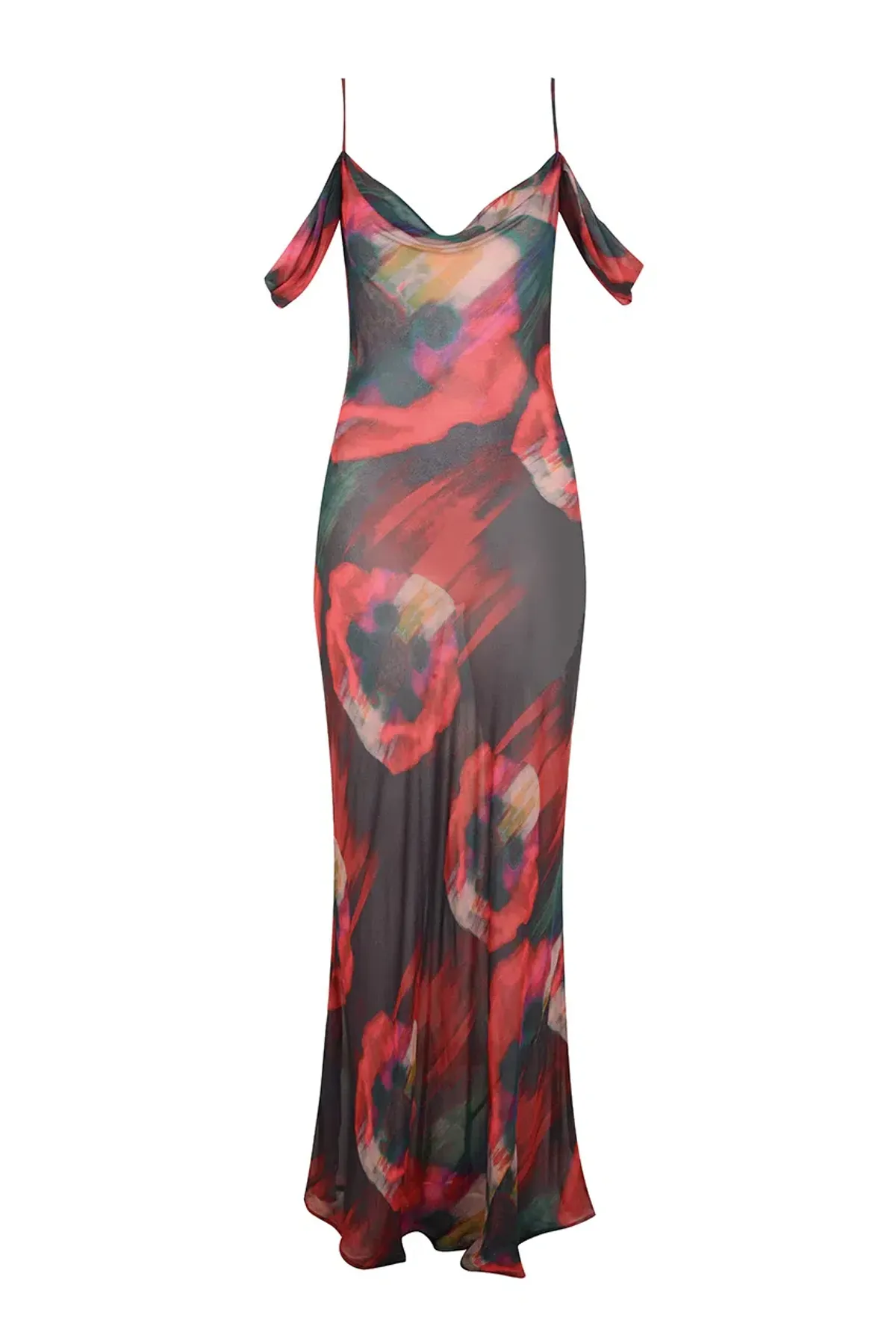 Rat and Boa Adriana Dress Black/Red Size 8 for rent on The Volte - main image