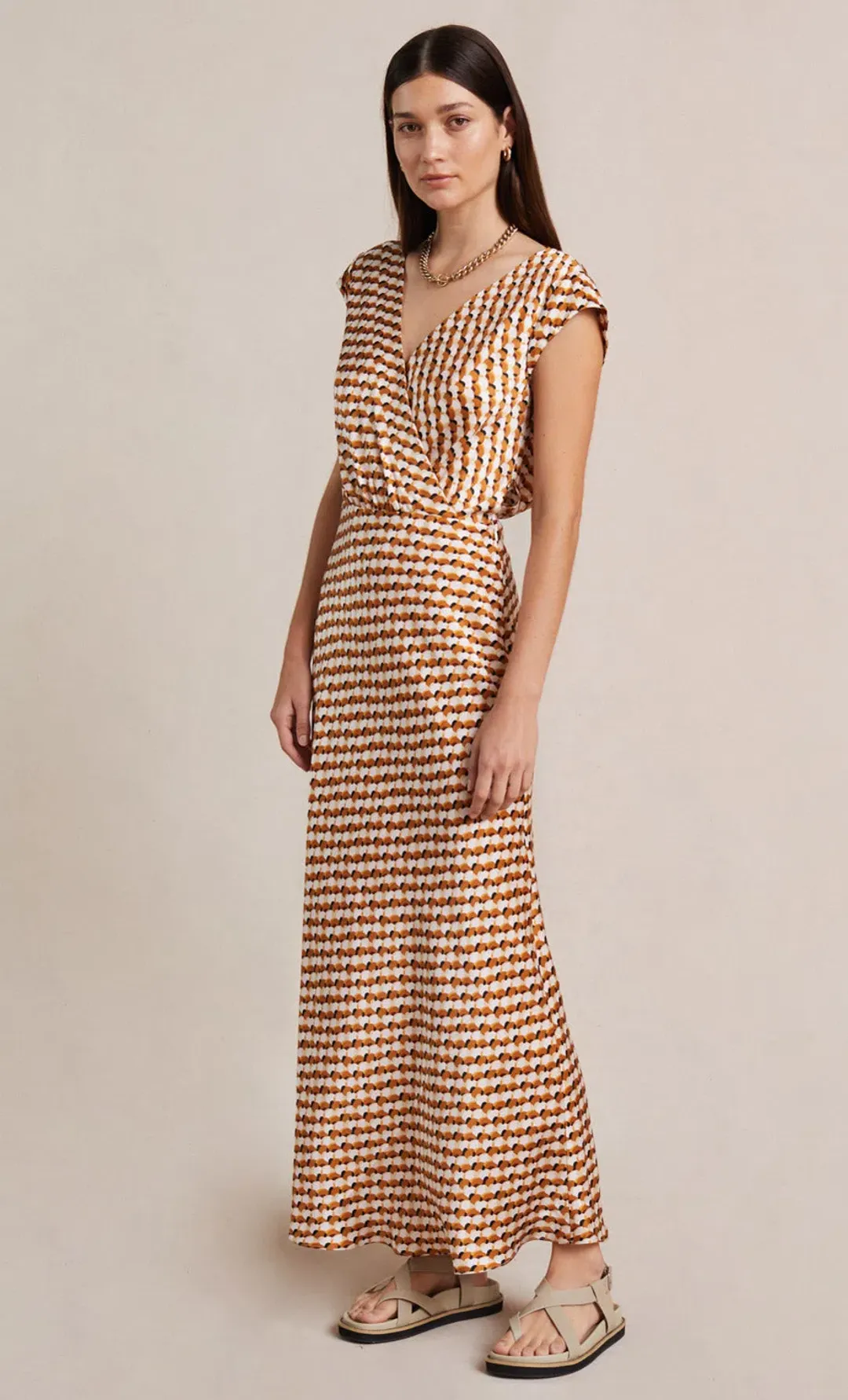 Bec & Bridge Casablanca Wrap Maxi Dress Print Size 10 for rent on The Volte - main image