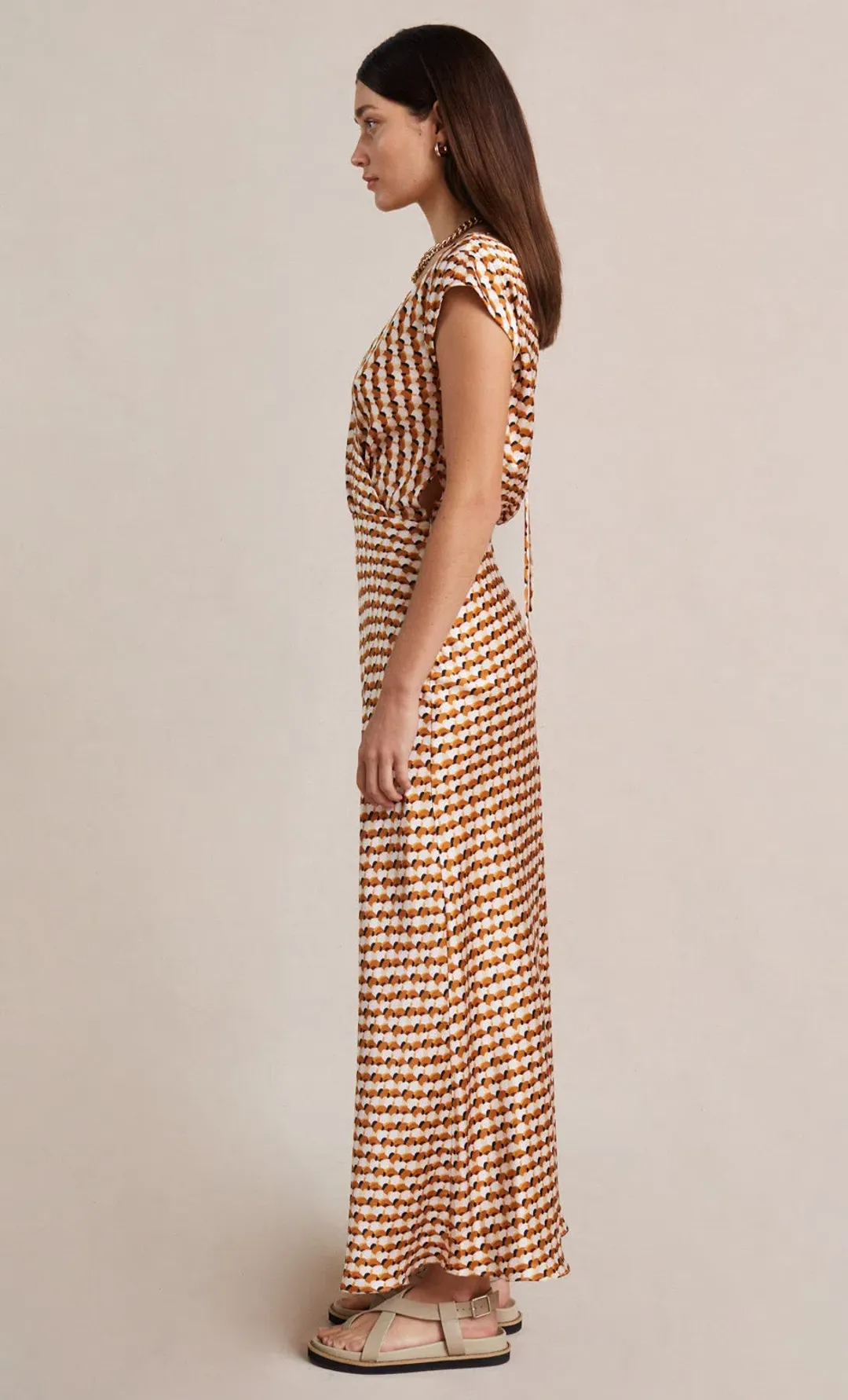 Bec & Bridge Casablanca Wrap Maxi Dress Print Size 10 for rent on The Volte - main image