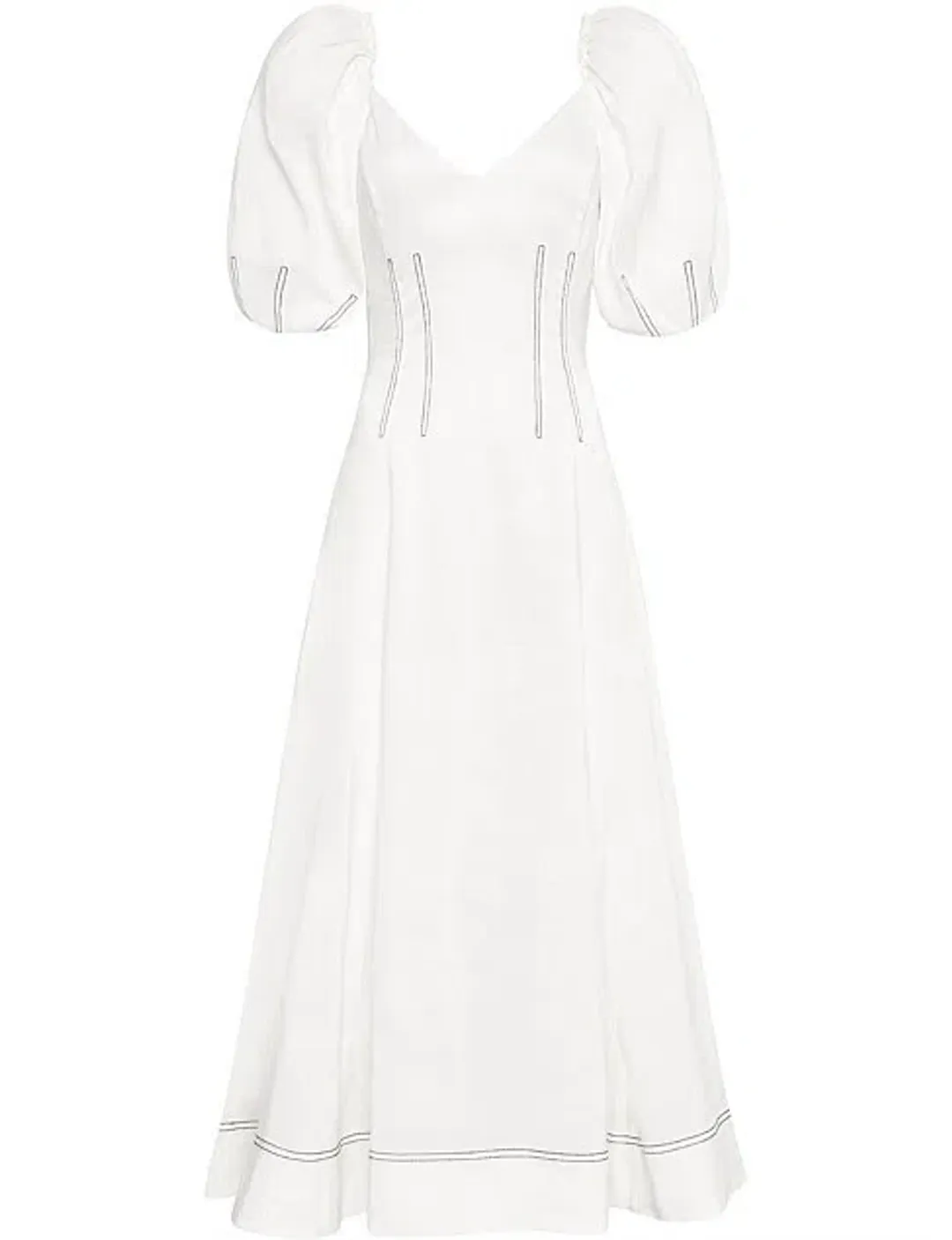 Aje Harmoney Dress White Size 8  for rent on The Volte - main image