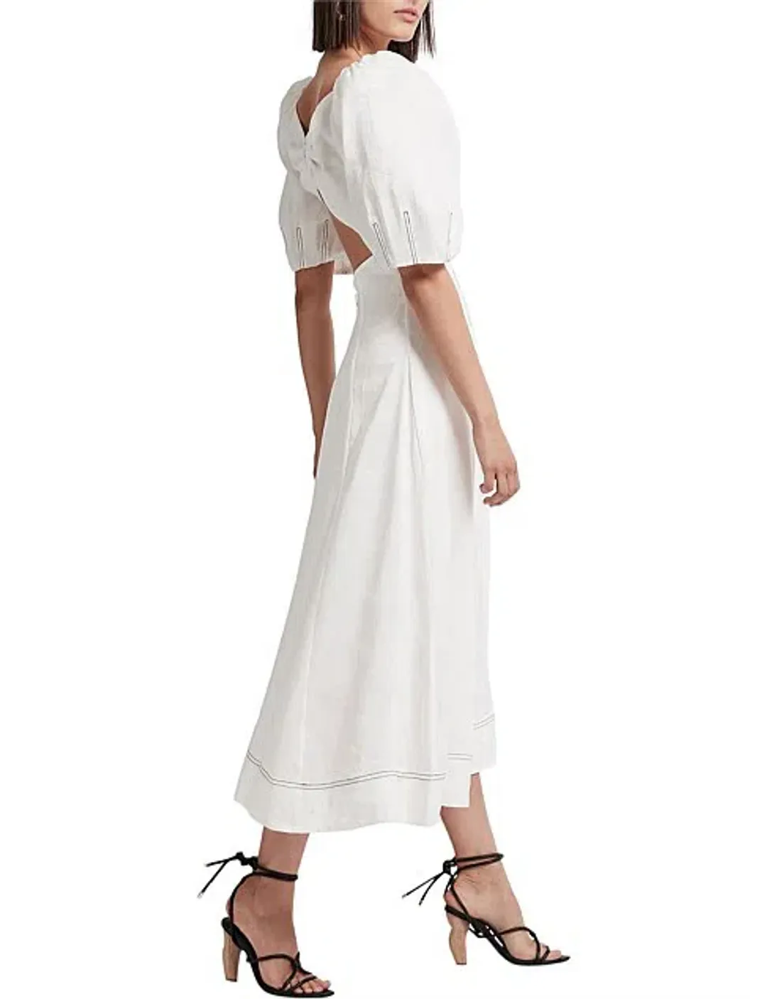 Aje Harmoney Dress White Size 8  for rent on The Volte - main image