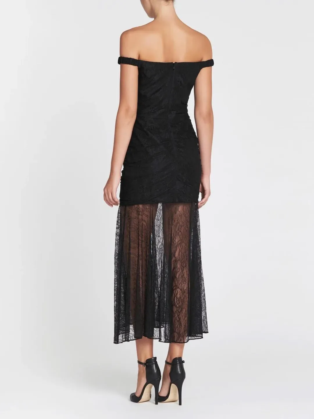 Camilla & Marc Sinclair Midi Dress Black Size 6 for rent on The Volte - main image