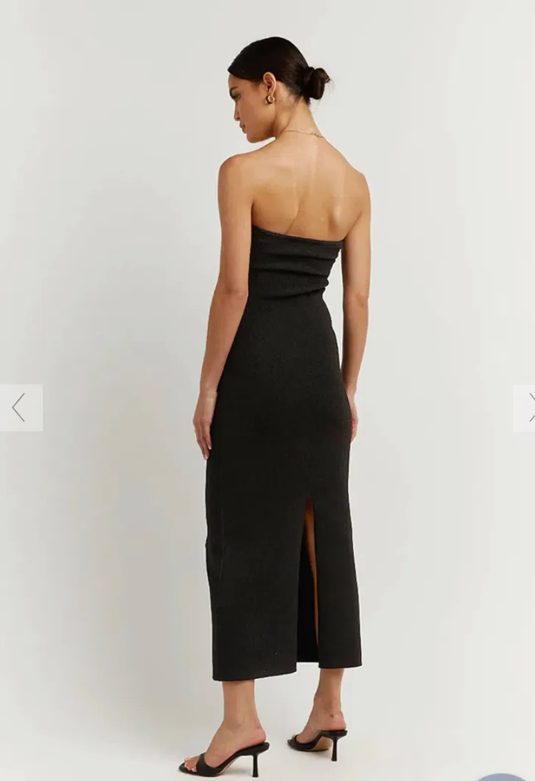 Dissh Anika Knit Midi DreSS Black Size 10  for rent on The Volte - main image