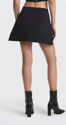 Dion Lee Interlock Tailored Skirt Black Size 6  for rent on The Volte - image 2