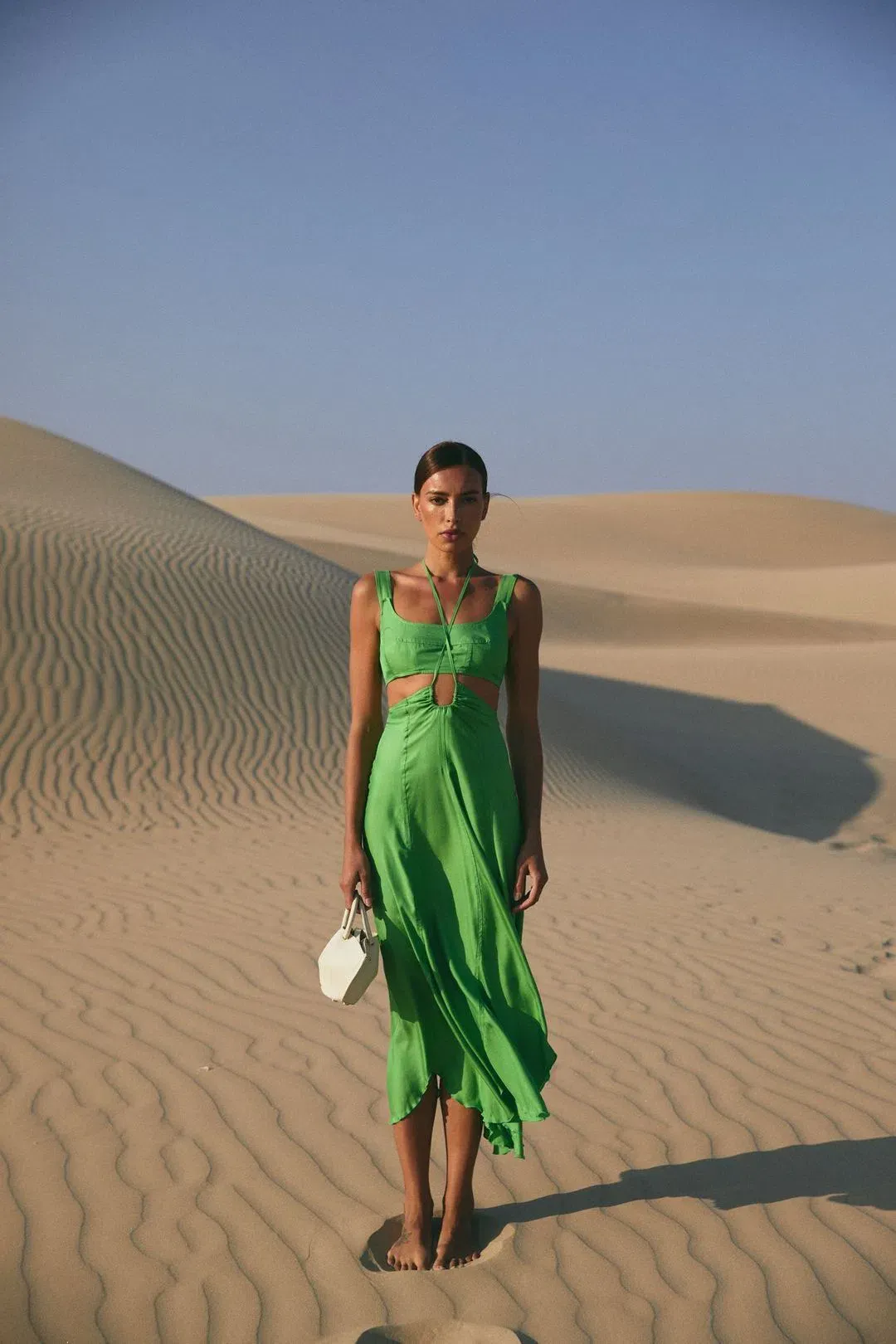 Cult Gaia Eileen Dress Green Size 8 for rent on The Volte - main image