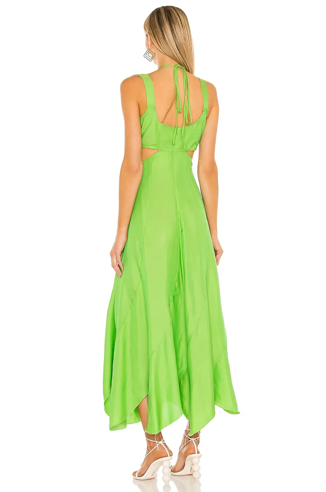 Cult Gaia Eileen Dress Green Size 8 for rent on The Volte - main image