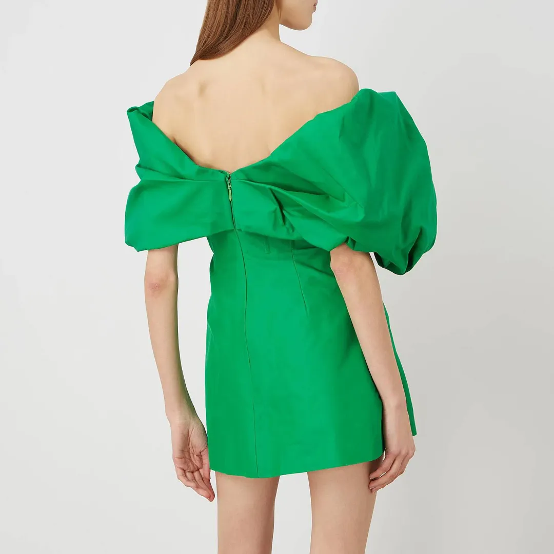 Rachel Gilbert Xavier Mini Dress Green Size 3 / AU 12 for rent on The Volte - main image