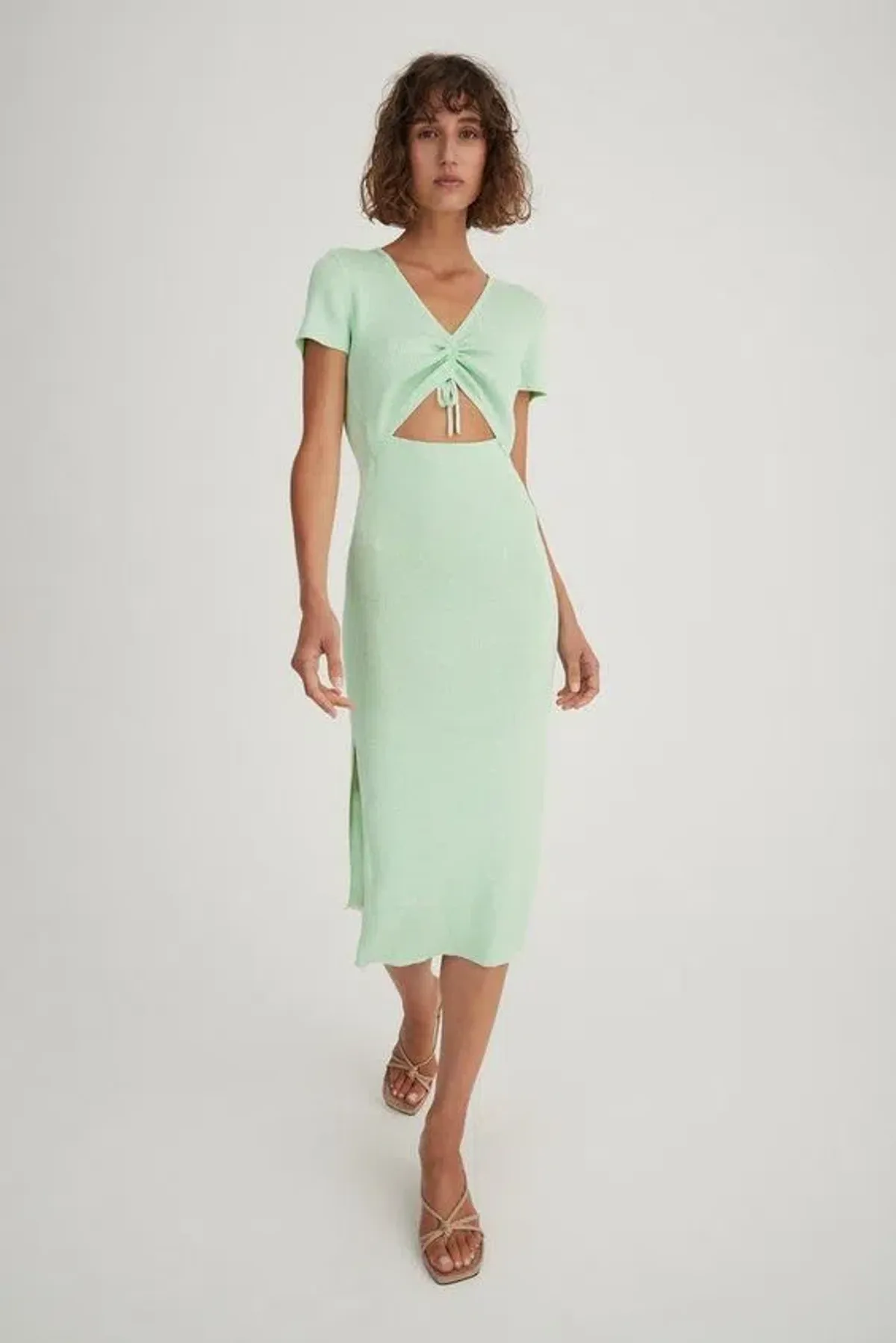 Hansen & Gretel Iggy Dress Green Size 6  for rent on The Volte - main image