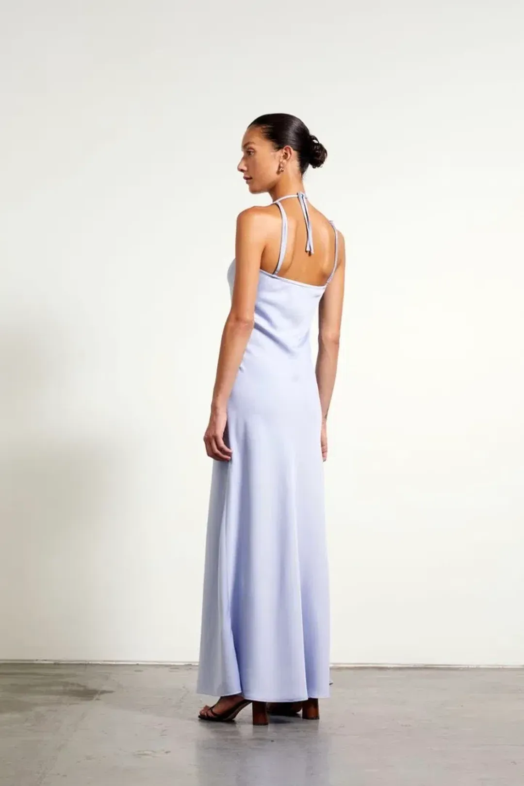 Wynnn Hamlyn Beaded Slip Dress Powder Blue Size 10 for rent on The Volte - main image