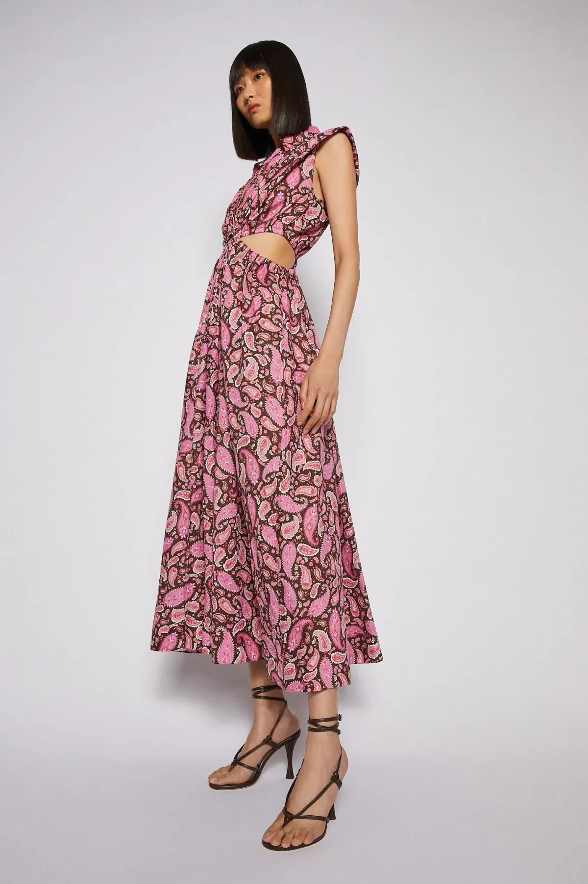 Scanlan Theodore Cotton Paisley Ring Dress Print Size 8  for rent on The Volte - main image