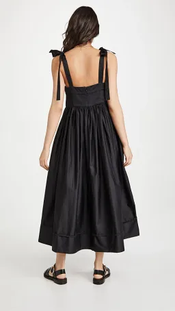 Aje Savoy Midi Dress in Black Size 6 for rent on The Volte - image 2